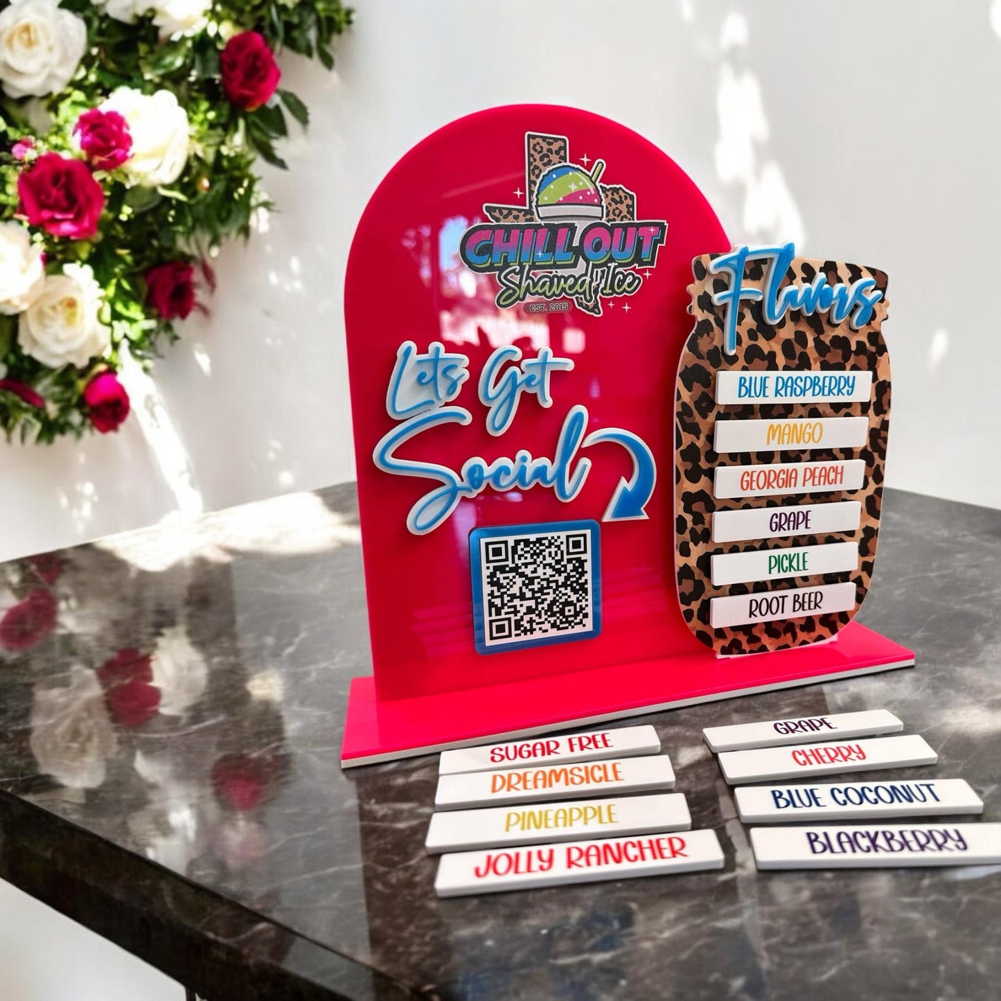 Magnetic Flavors or Pricing QR Code Sign
