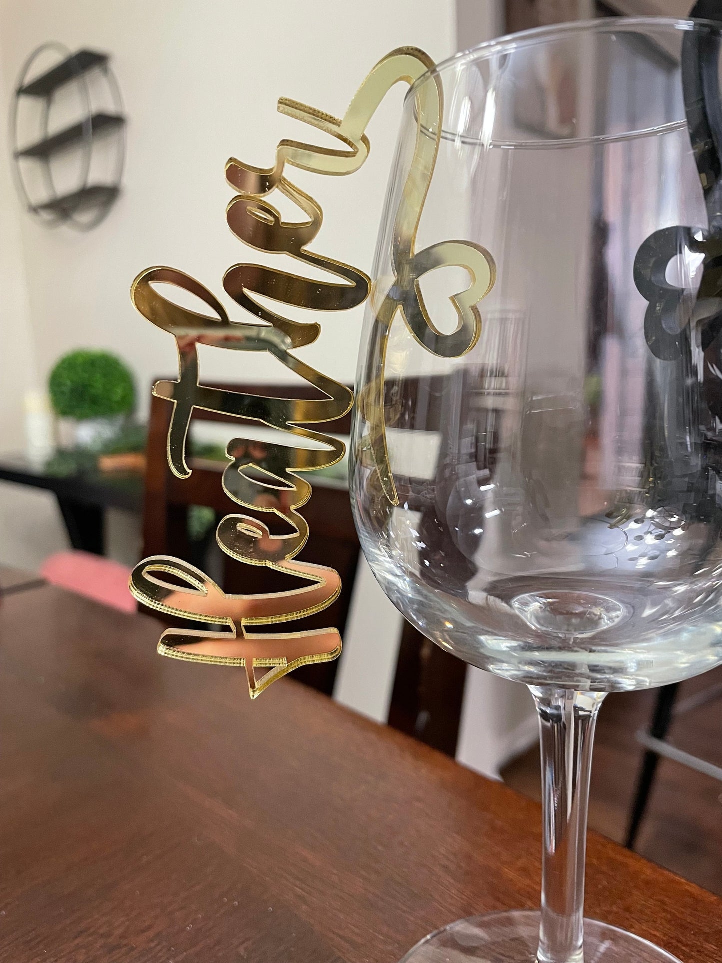 XL Acrylic Drink Name Tag - Wedding drink marker - Seating arrangement - Party gift favors