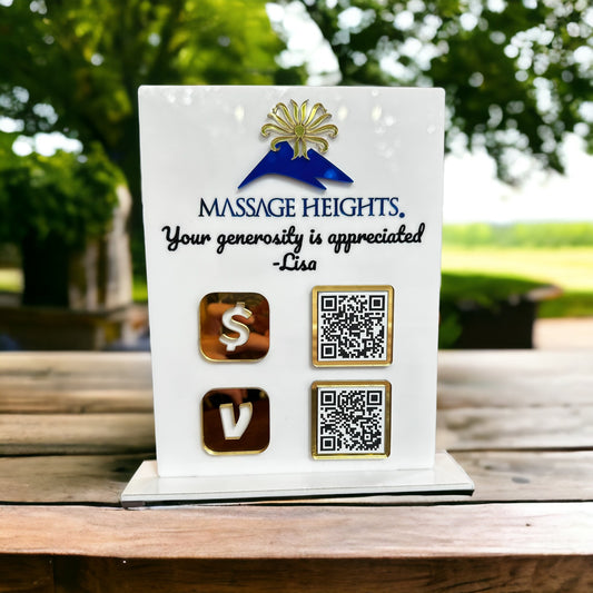 Two QR Code Sign With Logo