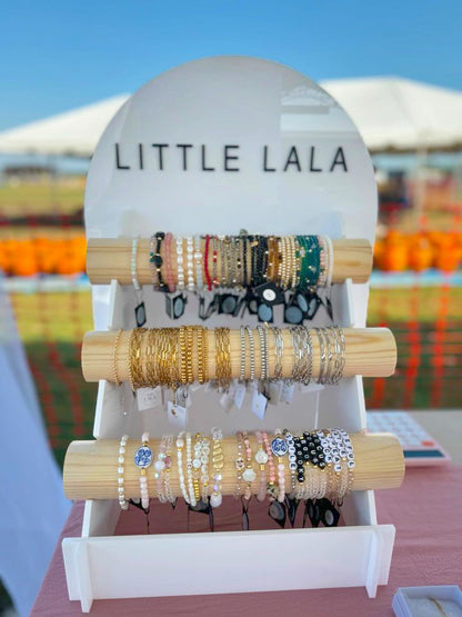 Acrylic and Wood Fold Down Bracelet Jewelry Display