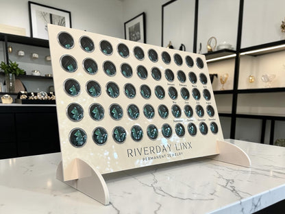 Acrylic Gem Display Stand with Built in Birthstone Section