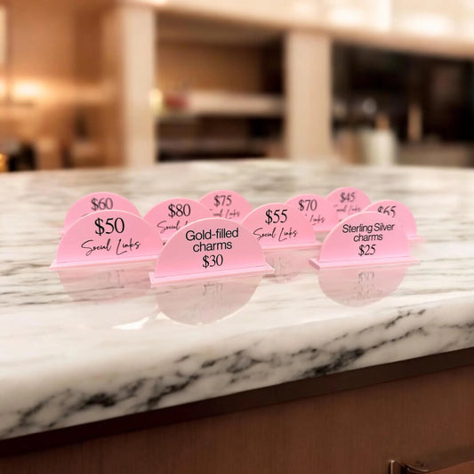 Price Tags for Food or Items