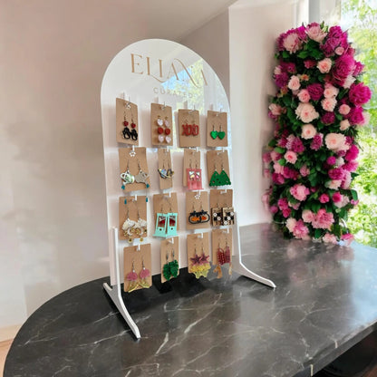 XL Earring Display with 16 Hooks
