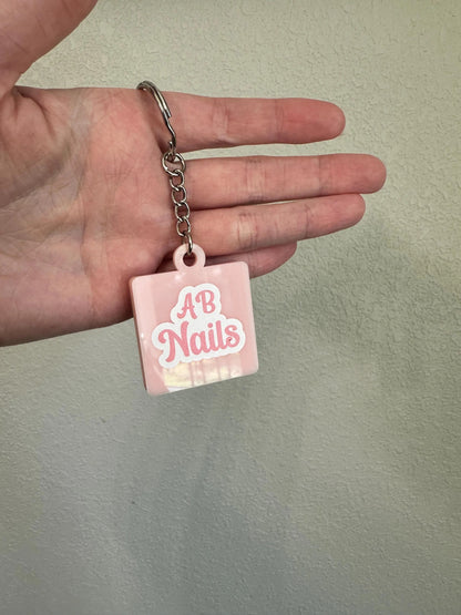 Custom Logo NFC Tag Keychain, Scannable Business Card Alternative