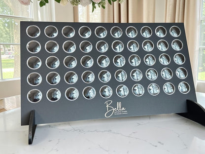 Acrylic Gem Display Stand with 50 Clear Containers