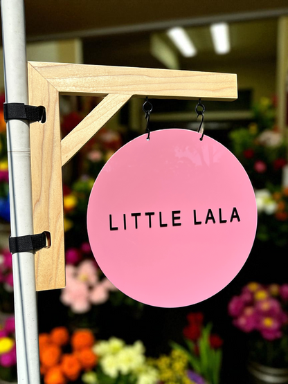 Custom Tent Hanger Display with Acrylic Logo Sign