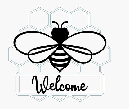Door Hanging Bee Sign Shoes Off, Wooden Sign, Door Hanger, Cute Summer, Fall, Bumble Bee